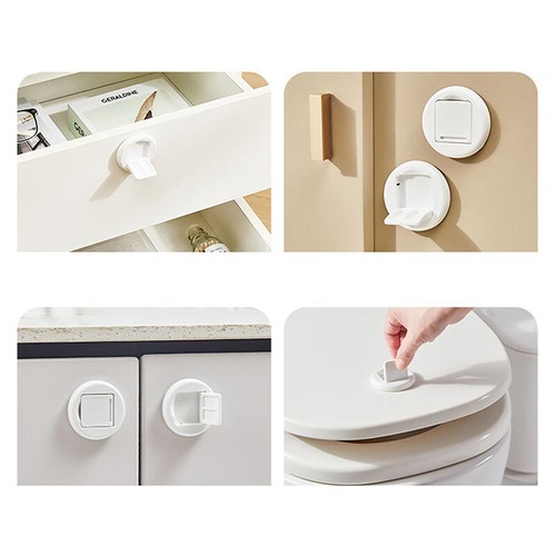 2PCS Sliding Glass Door Lock Self-Adhesive Sliding Window Safety Locks - Afbeelding 8 van 8