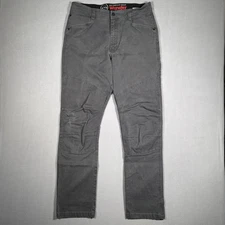 Wrangler ATG Pants Men’s 36x34 (34x33) Gray Canvas Hiking Stretch All Terrain