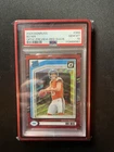 2024  Optic Preview Bo Nix Rated Rookie Red Wave Prizm Psa 10