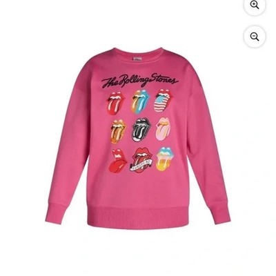 Time & Tru  Womens Graphic Pullover Sweatshirt-The Rolling Stones-XXL  (20)-NWT