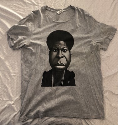 Nina Simone Men s T-Shirt Gray Large