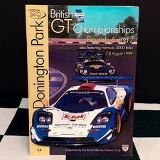 1999 DONINGTON BRITISH GT CHAMPIONSHIP RACE PROGRAMME LISTER STORM McLAREN F1