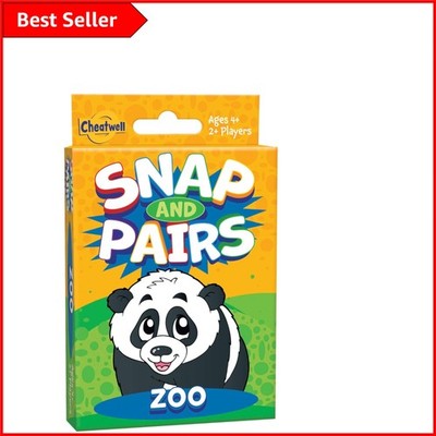 Tragbares Snap + Paar Zoo Kartenspiel: Spaß für Familienausflüge und Partys