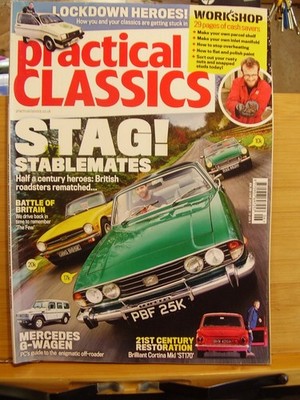 CAR AUTO MAG PRACTICAL CLASSICS JUNE 2020 STAG MERCEDES G-WAGEN CONSUL CORTINA
