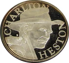 CHARLTON HESTON ~ NRA ~ 1 OUNCE SILVER ROUND ~ with case, no COA