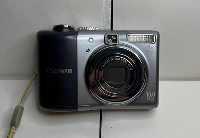 Canon PowerShot A1000 IS 10mp 4X Optical Zoom Digital Camera WORKING W Case