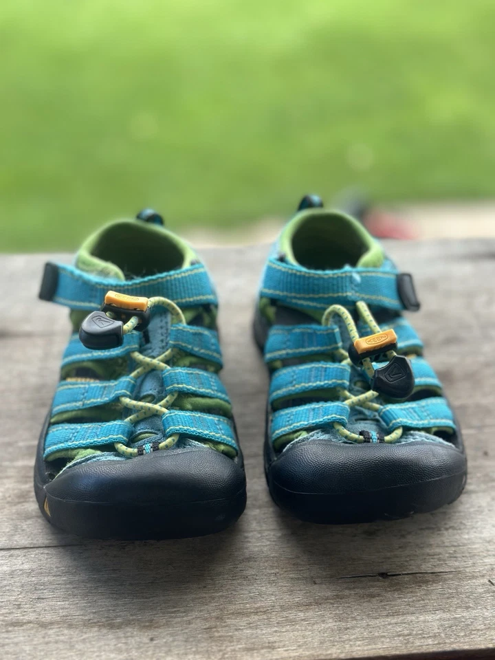 Keen Boy Sz 10 Sandal Water Proof Drawstring, Self Latch, Blue, Newport - Image 3 of 4