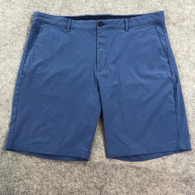 Tommy Bahama Chip Shot 10'' Short Mens 40x10 Straight Blue Textured Stretch Nylon