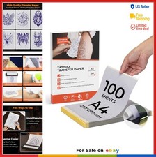 Tattoo Transfer Paper A4 Size 100 Sheets 4 Layer Stencil for Printer Hand Draw