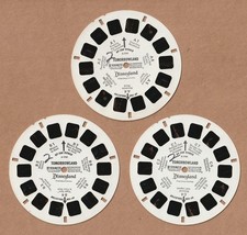 Set of three View-Master reels Disneyland Tomorrowland 1970s