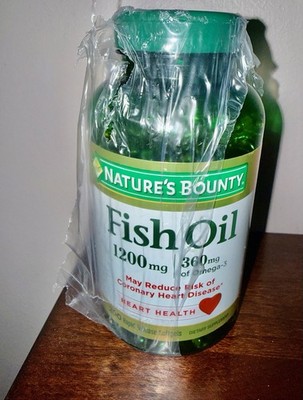 Natures Bounty Fish Oil Softgels, 1200mg, 200 Rapid Release Soft Gels