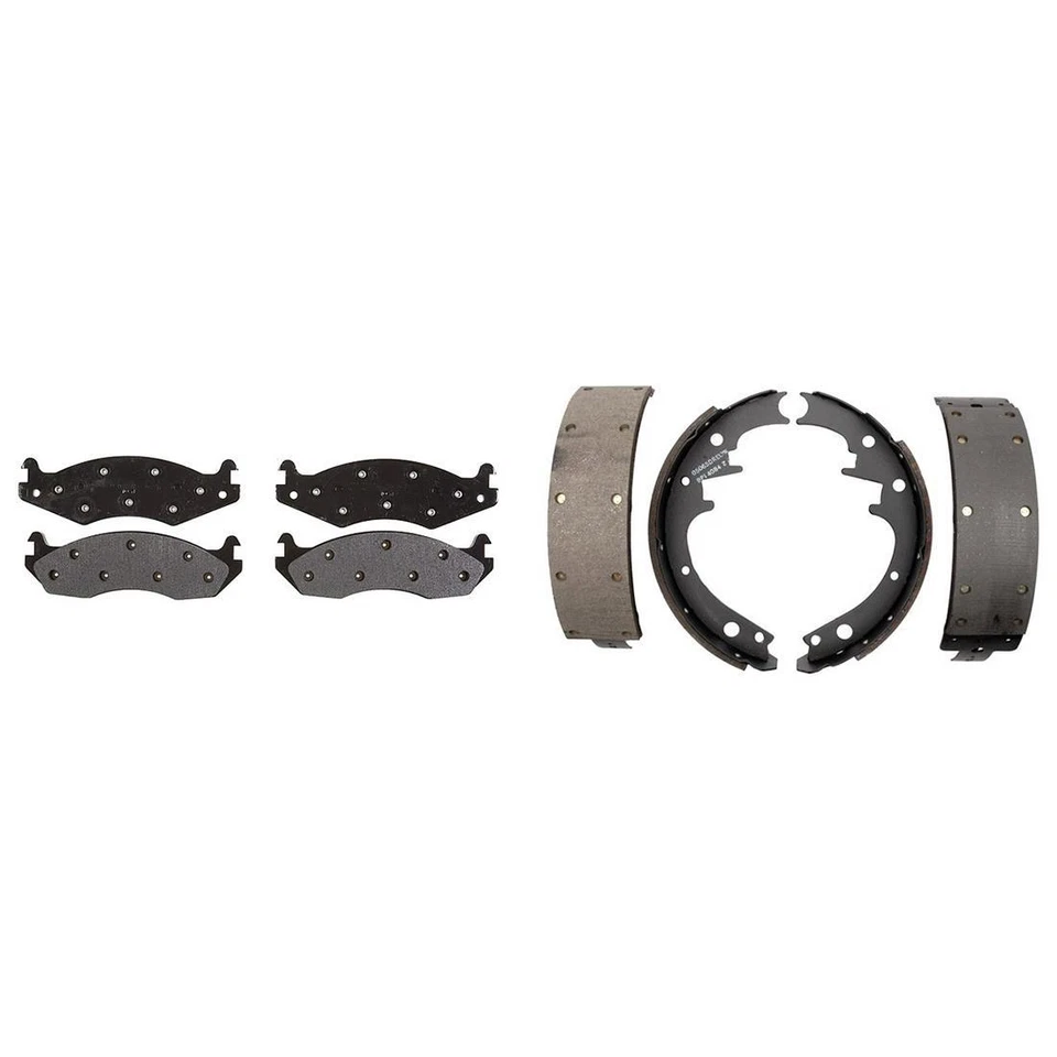 Pastillas de freno delanteras metálicas y zapatas traseras Element3 para Jeep Cherokee 1986-1989 Foto 4 de 4