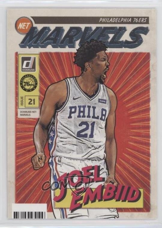 2019-20 Panini Donruss Net Marvels Joel Embiid #20 ig3