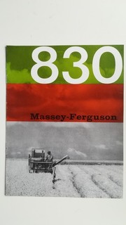 Prospectus tracteur moissonneuse Massey ferguson