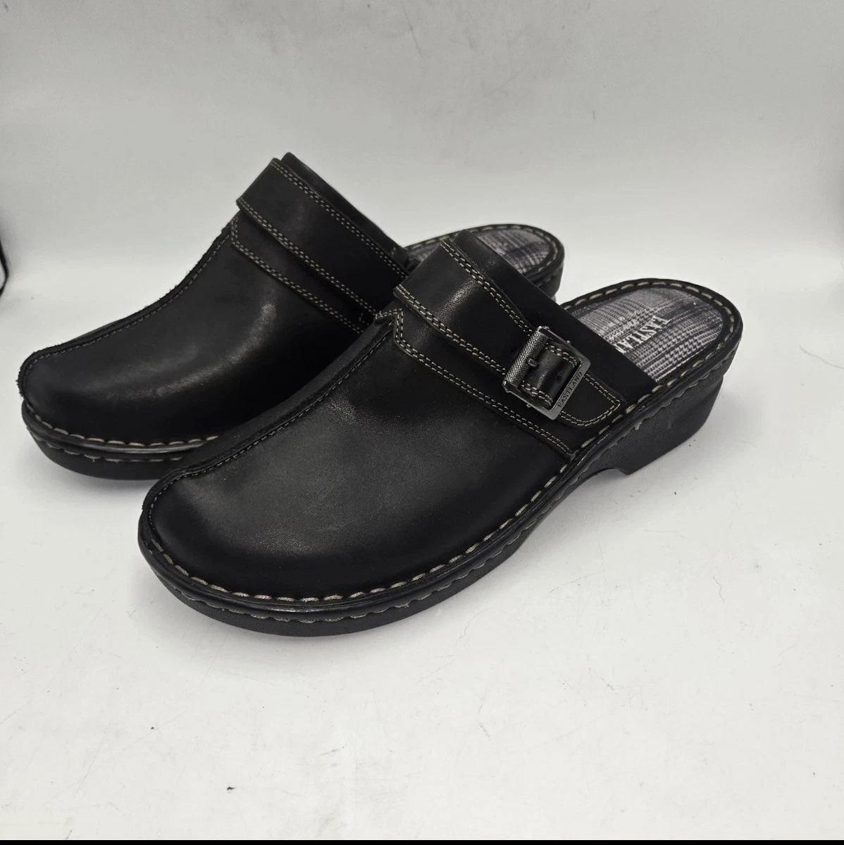 Eastland Oxford Shoes Slip On 90s Black Leather Women\'s 7M Buckle Strap Eastland Women main image 4