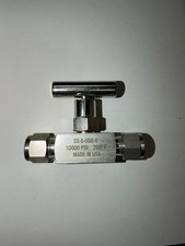 Tylok SS-6-6DD-6 3/8” 316 SS Needle Valve 10,000 PSI