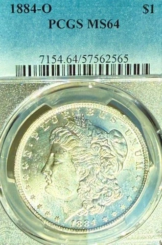 1884-O MS64 PCGS Radiant Surfaces New Orleans Mint Morgan Silver Dollar