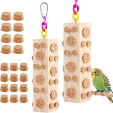 Bird Foraging Toy Parakeet Toys for Budgie, Conure, Cockatiel, Lovebird, and Sma