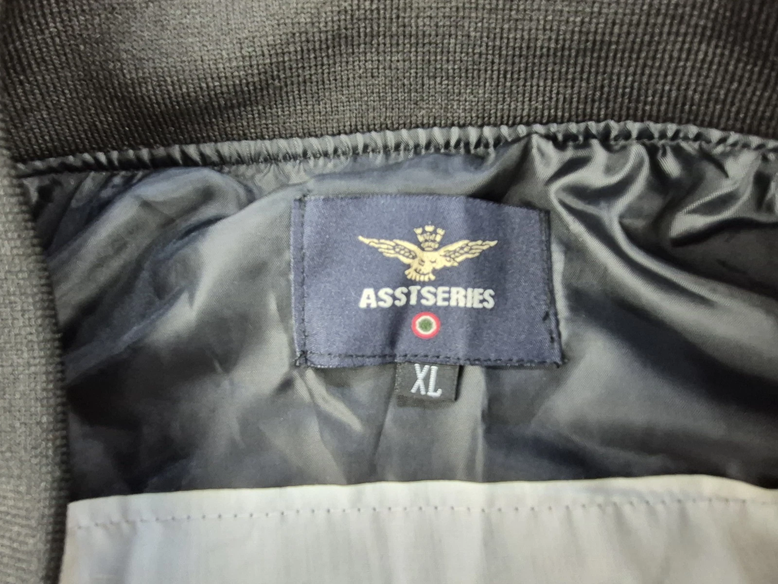 ASSTSERIES NASA Bomber Jacket Men Sz XL Black Flight Jacket Space Logo Polyester - product detail image 8