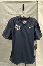 Nike Men's Navy Blue Short Sleeve Team Hot Jacket Pullover Vented Sz M NWT