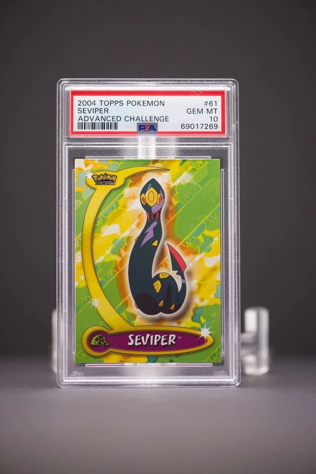 2004 Topps Pokemon Advanced Challenge 61 Seviper PSA 10 - Image 2 of 2