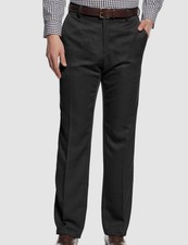 Kenneth Cole Reaction Men's Black Heather Slim-Fit Dress Pants Size 30W 32L