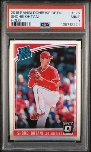 2018 Donruss Optic Shohei Ohtani #176 Holo Rookie Card PSA 9 MINT