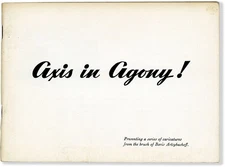 Boris Artzybasheff-AXIS IN AGONY-1944-1ST ED-FN-WW2 POLITICAL CARTOON-PROPAGANDA