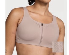 New Victorias Secret Featherweight Max Sports Bra 34DD Front Zip High Impact NWT