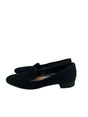 Mocassins classiques Christian Dior noir tissu technique, taille 36,5, avec dustbag