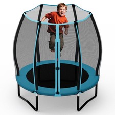 Trampoline for Kids, 55" Toddler Trampolines with All-Round Enclosure Net, Du...