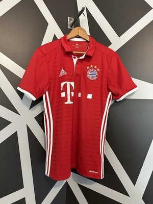 FC Bayern München Adidas 2016/17 Home Soccer Jersey Adult Sz-S | eBay