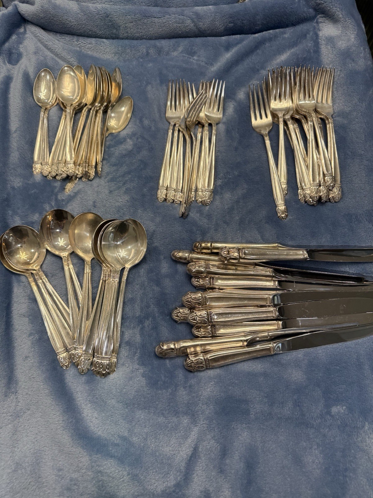 Holmes and Edwards Danish Princess (Silverplate, 1938) Service for 10 + Bonus