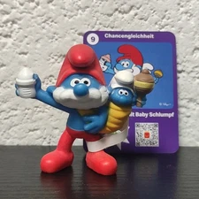 McDonald's Happy Meal Smurfs 2022 - Schleich 24933-09: Papa Smurf & Baby; NO BOX