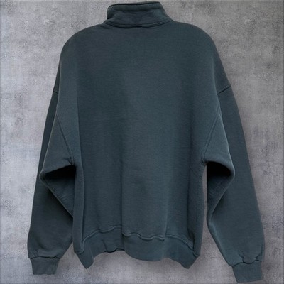 VTG 90s Russell Athletic 1/4 Zip Collared Sweatshirt Slate