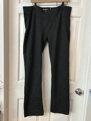 Women's Betabrand XXL Heather Charcoal Heavyweight Yoga Pants Belt Loops