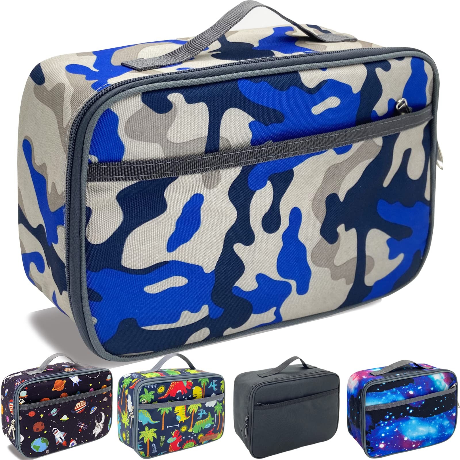 Insulated Washable Reusable Lunch Box for Kids and Boys