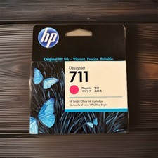 New HP 711 Magenta DesignJet Ink Cartridge, CZ131A Exp 3/26