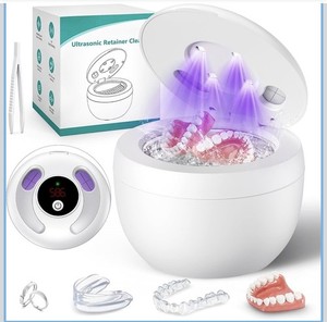 Ultrasonic Retainer Cleaner, Denture, Mouth Guard,Toothbrush Head Cleaner 200ml