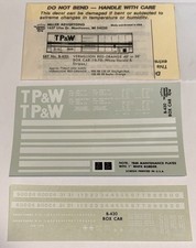 HERALD KING HO DECAL-TOLEDO, PEORIA & WESTERN 40’ -or- 50’ BOX-RED/WH LET-#B-430