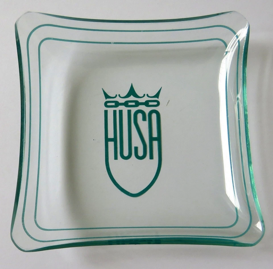 OPEL DARRACQ ~ HUSA ~ DORCO = Konvolut 3 alte Glas Aschenbecher um 1965 MAKELLOS - Bild 2 von 4