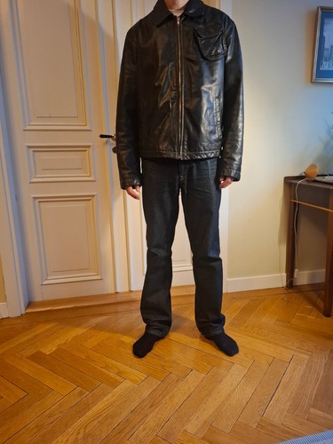giorgio armani leather jacket men