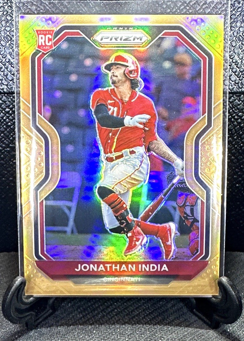 Panini 2021 Prizm Jonathan India RC Bronze Prizm #26 Reds /100