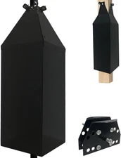 24.4Inch Metal Squirrel Baffle, Adjustable Opening Size, for up to 4X4 Inch Wide