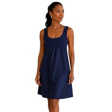 Simply Vera Vera Wang Empire Waist Mini Dres Sequin Shift Navy Blue Size 12
