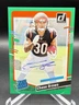 2023 Panini Donruss Chase Brown #318 Rated Rookie Green Autograph Bengals