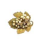 Vintage Robert Eugene De Mario Pearl CZ Clip On Earring Brooch Lot of 3 #M1430-2 — photo 7
