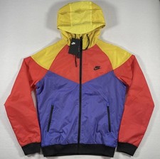 Nike Windbreaker / Windrunner Jacket Color block Purple Red Yellow
