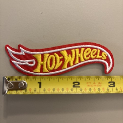 #ad Hot Wheels Small Logo Iron on patch Toy Racing Car Truck Die Cast $3.99