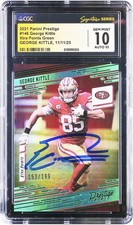 George Kittle 49ers Autographed 2021 Panini Prestige #146 #/199 CGC 10/10 Card